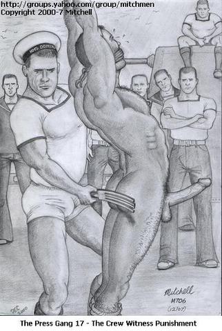 The crew witness punishment