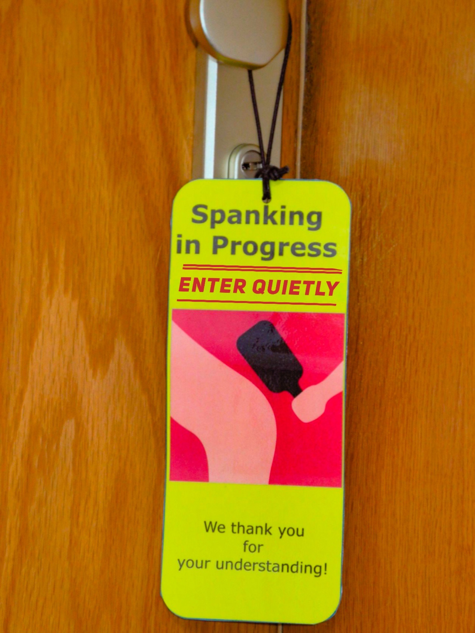 Disciplinary Door Hanger
