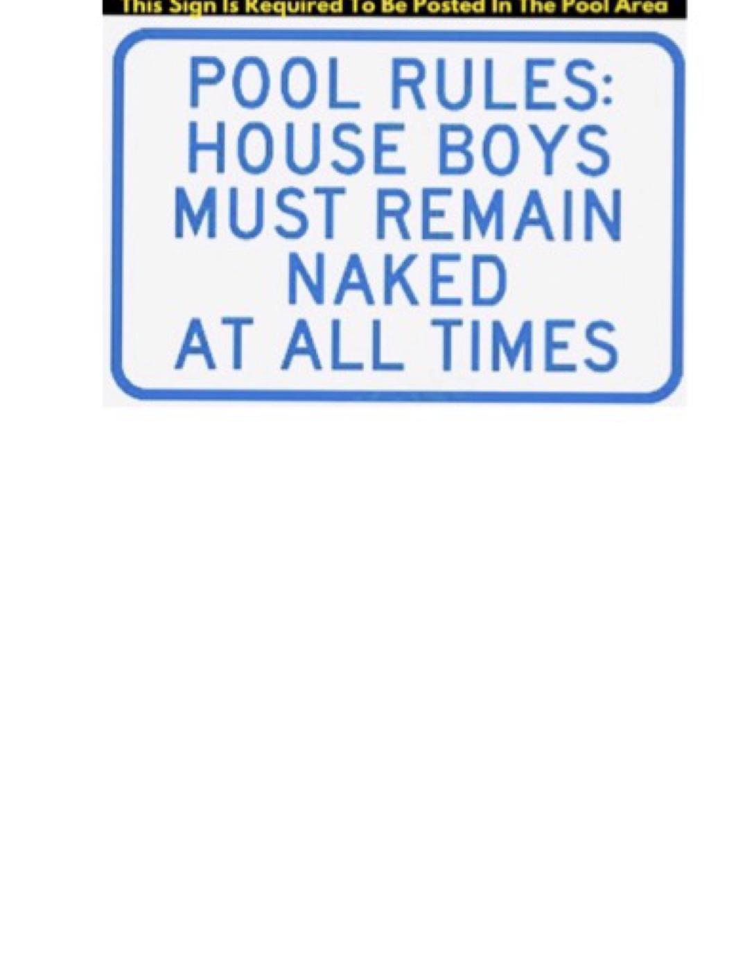 Pool Sign