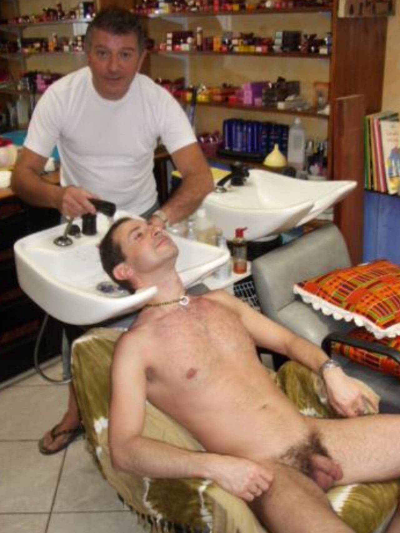 Hair Wash At Barber