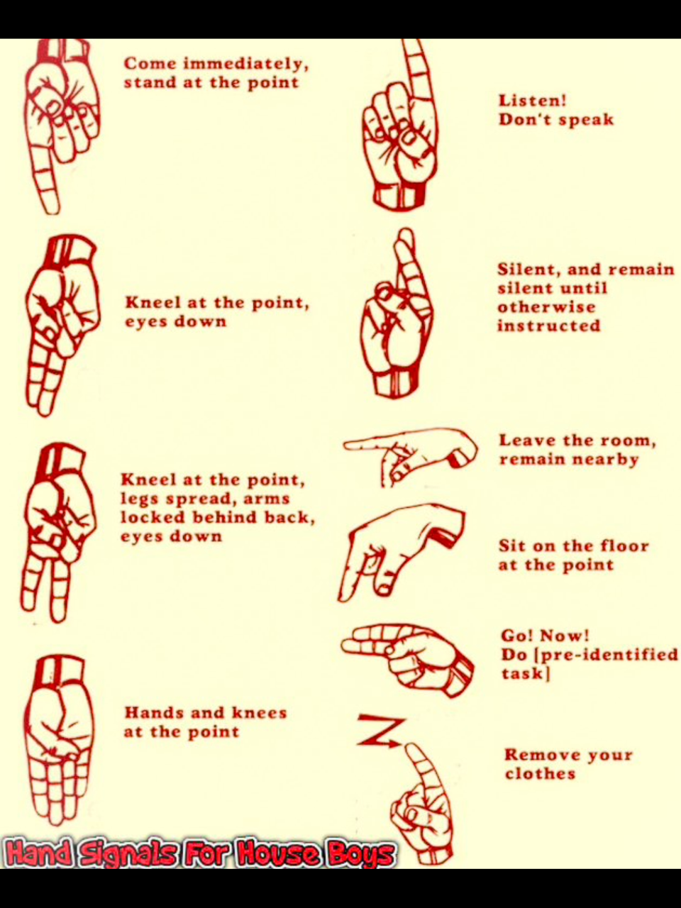 Hand Signals